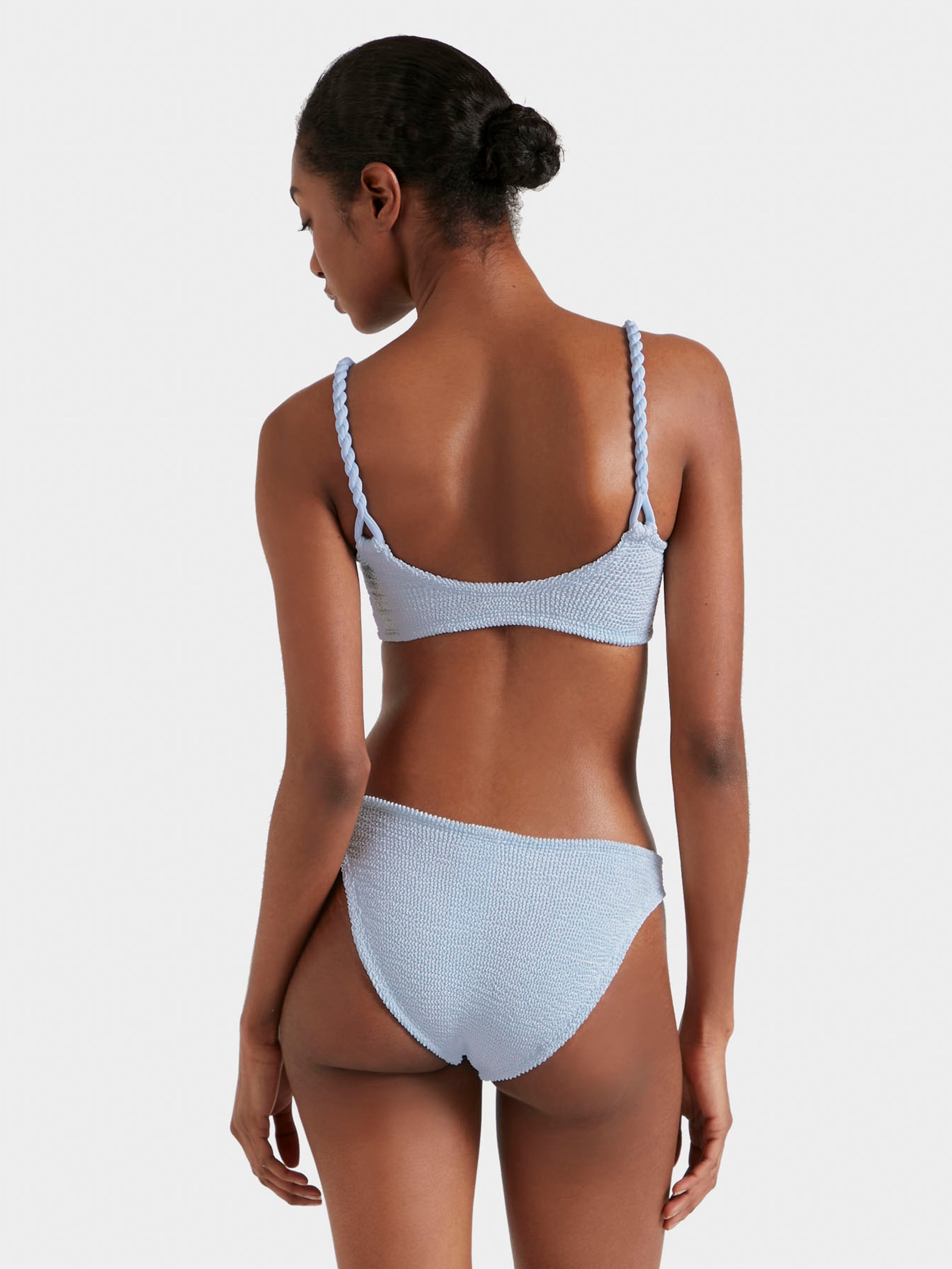 Phoebe Bikini - Metallic Ice Blue