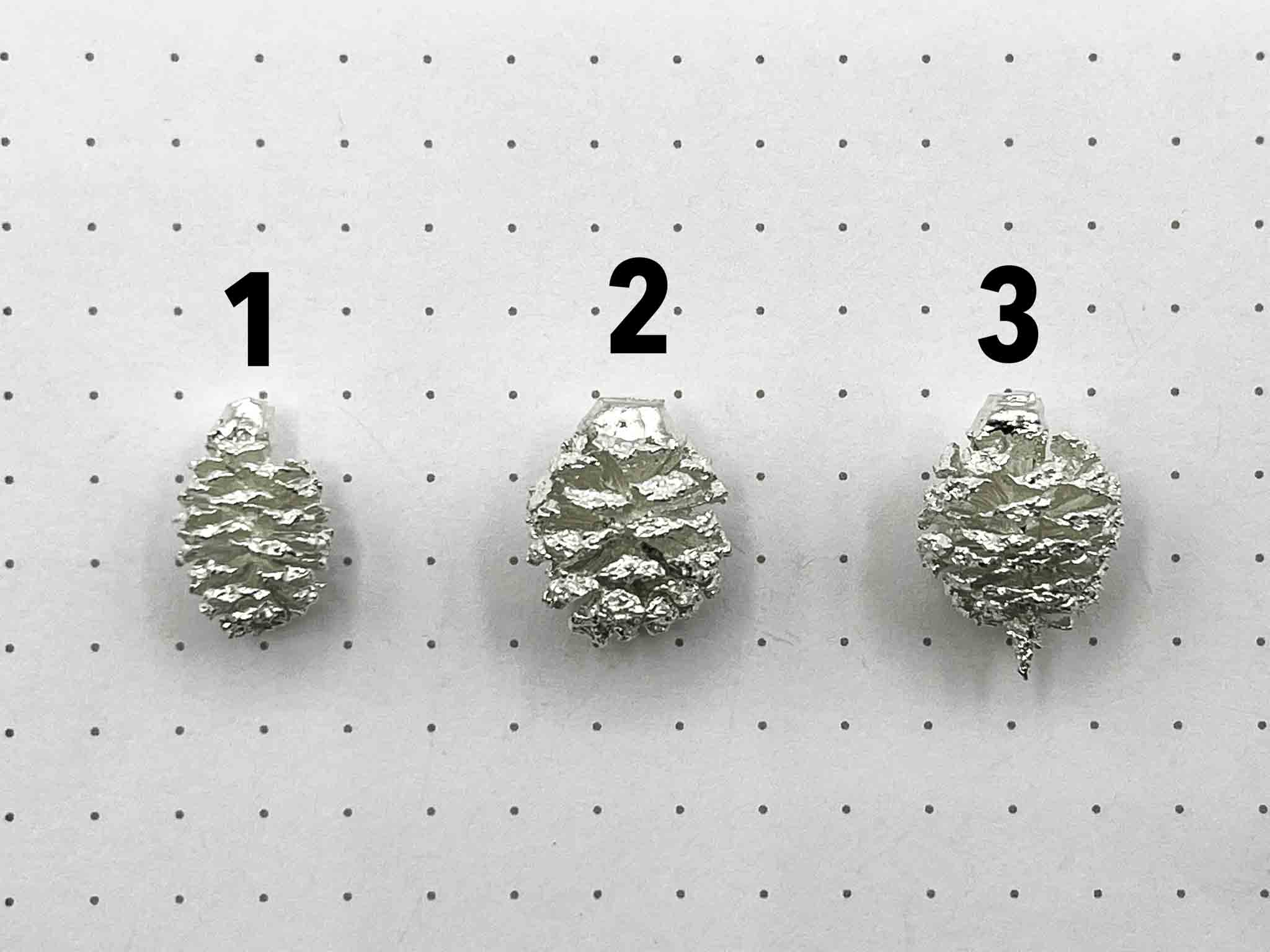 Sterling Silver Alder Cone