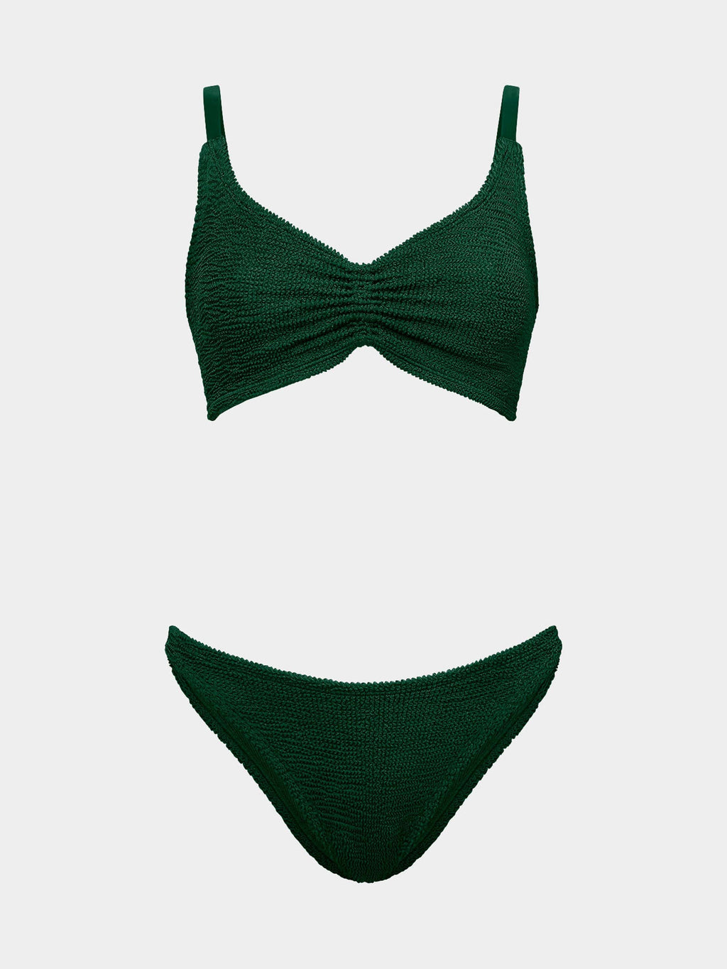Post Mastectomy Bikini - Metallic Forest Green