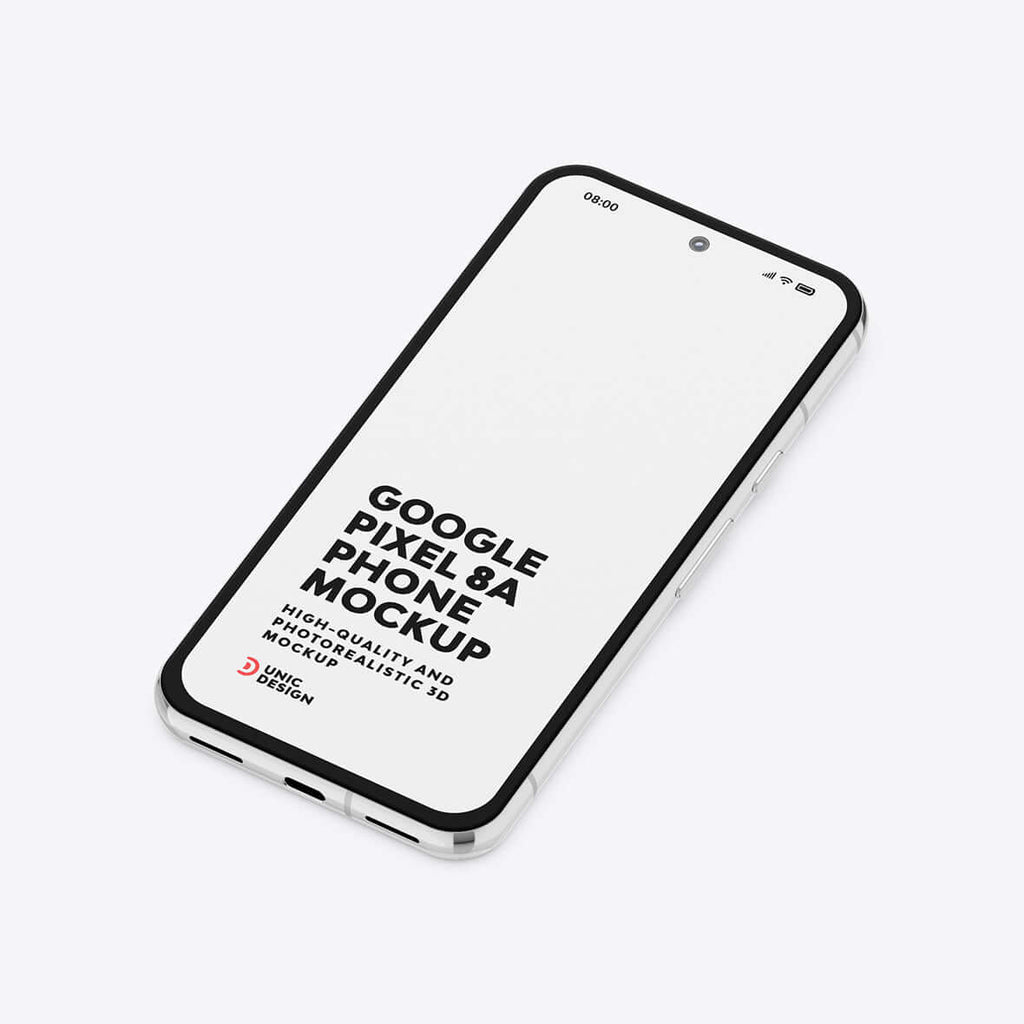 Google Pixel 8A Phone Mockup