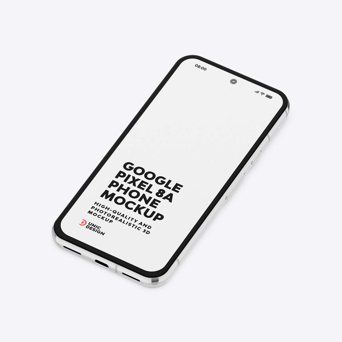 Google Pixel 8A Phone Mockup