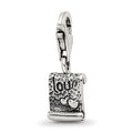 Sterling Silver Reflections Love Note Click-On For Bead
