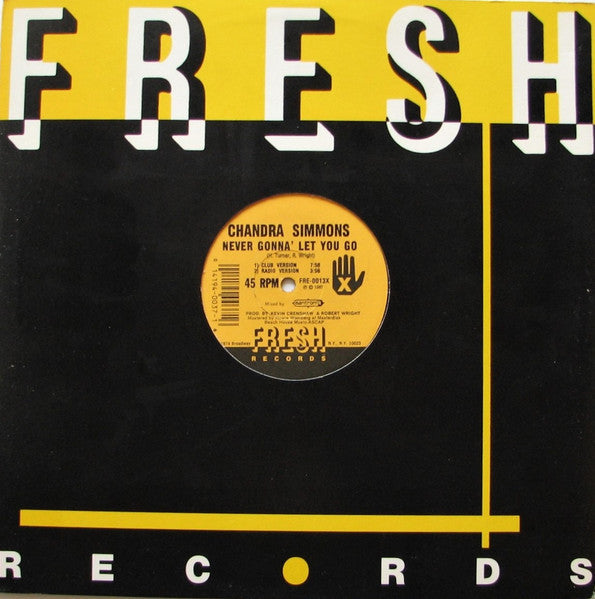 (Usado vg) Chandra Simmons – Never Gonna' Let You Go