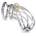 Rouge Stainless Steel Chasity Cock Cage With Padlock - UABDSM
