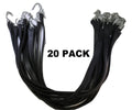 21 Inch Rubber Tarp Straps w/ Crimped S Hooks 20 Pack | RS21X20