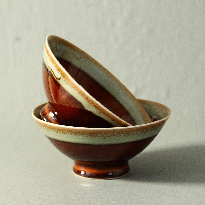 Ramen Bowl Glazed in Sage Green