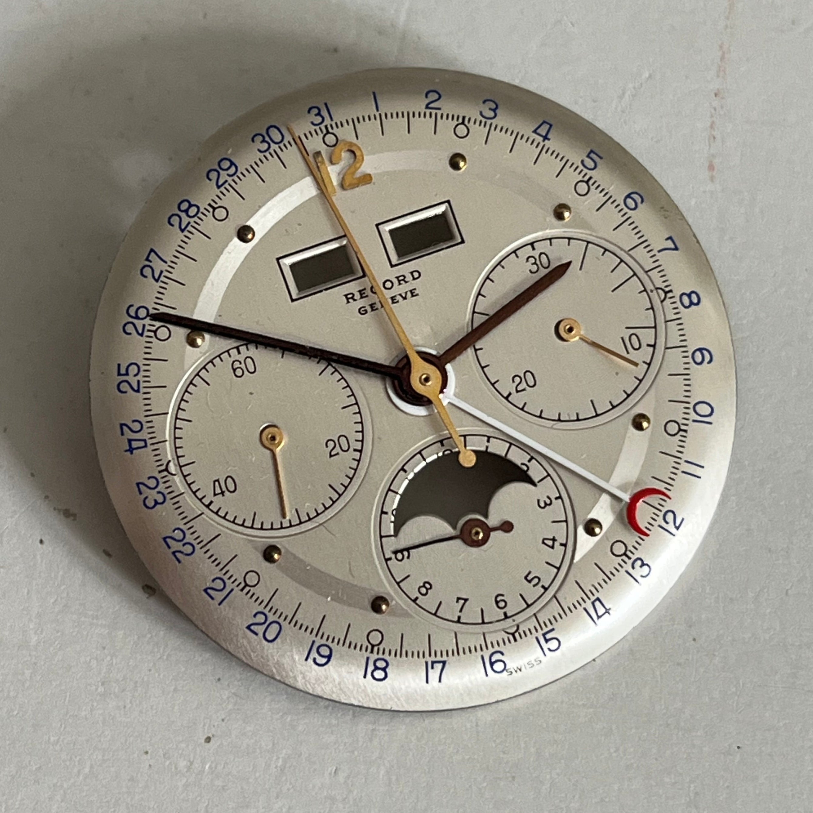 Record Valjoux 88 Dial & Hands