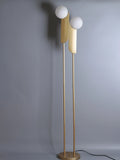 Modern double head glass globe lamp for elegant lighting
