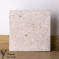 Terrazzo authentique ivoire rosé adouci - 106