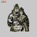 2D Modern Art Shiv & Parvati (Shiv-Shakti) Wall Art laser cutting