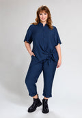 Studio SOda Shirt with knot Shirt Blue