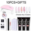 SUGAR Nail Extension Poly Gel UV Set With Nail Tips Finger Extension BENNYS