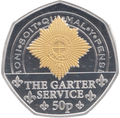 2024 SILVER PROOF 50P THE GARTER SERVICE