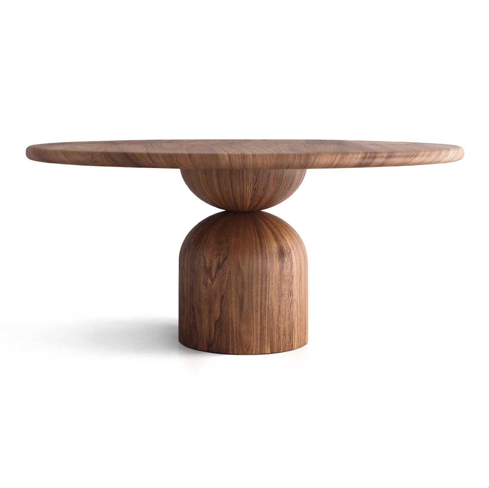 Loulou Uitschuifbare Ronde Eettafel van Notenhout