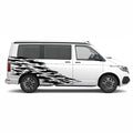 Seitenstreifen Aufkleber "Splash Style" passend für VW T6.1, T6, T5, Multivan, Bulli, Transporter - FOTOFOL