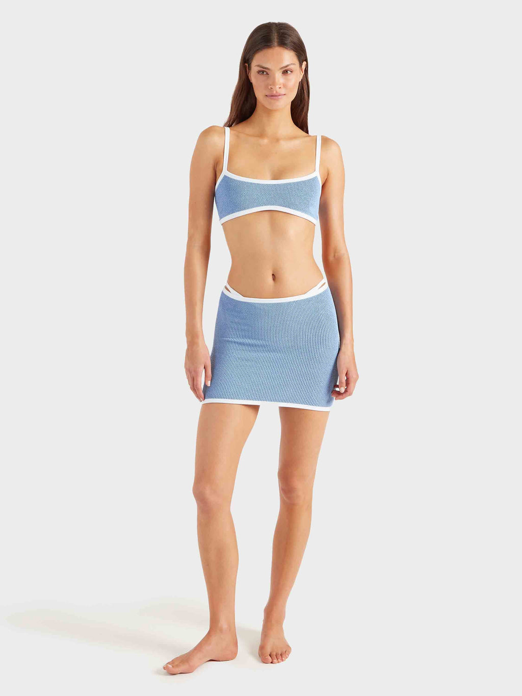 Tyler Bikini - Cornflower/White