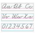 Basic Alphabet Zaner-Bloser Cursive Bulletin Board Set XT1859