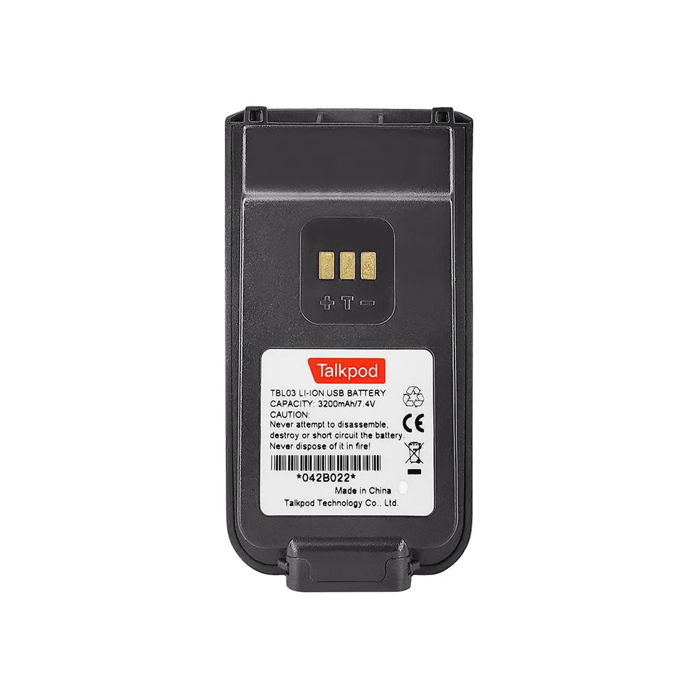 TALKPOD® TBL03 USB-C HIGH CAPACITY 3200mAh LI-ION BATTERY FOF 5 SERIES