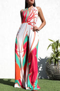 The Tropical Halter Jumpsuit- Anicoletta's Boutique | Fashion Forward Luxury Women's Clothing