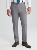 Men's Light Grey Dress Pants, 48 Regular, Modern Fit