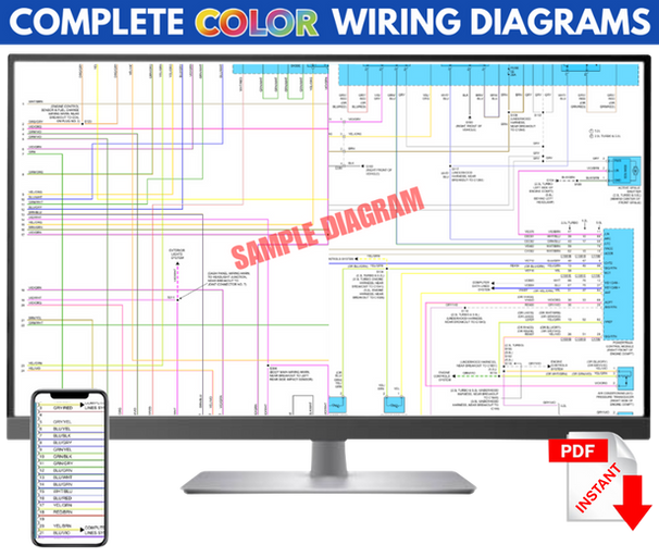 1996 Geo Prizm Complete Electrical schematic Color Wiring Diagram PDF manual