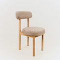 Juno Striped Dining Chair – Blonde