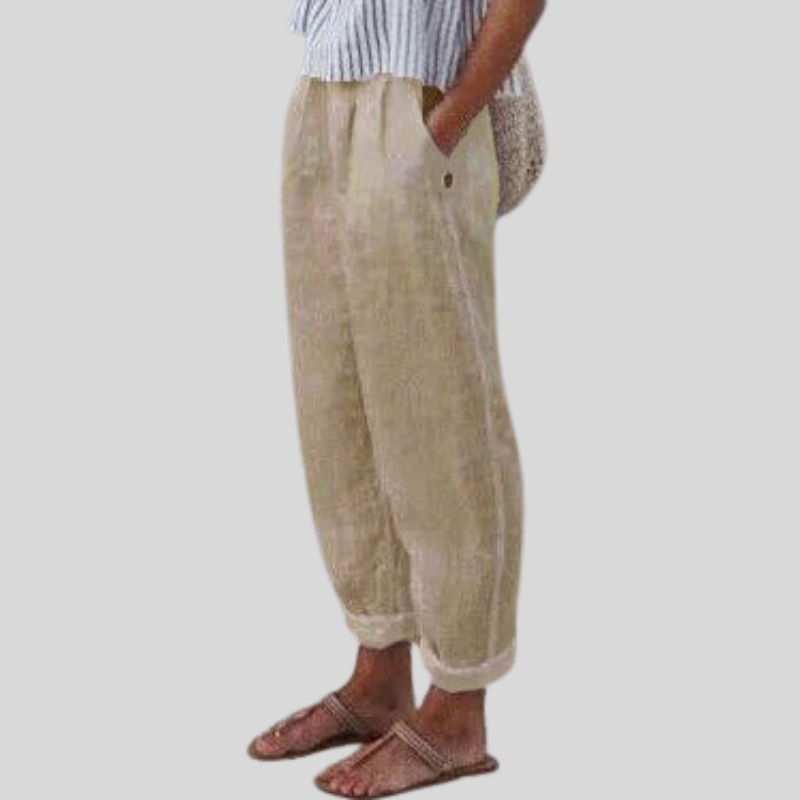 Heidi-Mode | Leichte Leinenhose mit Seitentaschen