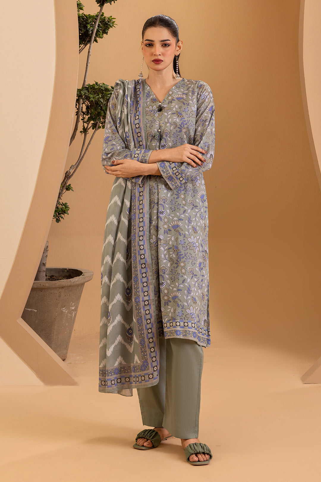 Zellbury Kurta Dupatta Trouser - 2180 Essential Summer Pret 2026