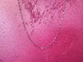 Collana in acciaio con trama fine