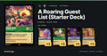 A Roaring Guest List (Starter Deck) Lorcana Deck