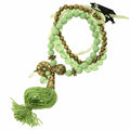 A&C Ethnicdream Quad Elasticated Bracelet, Green/Gold