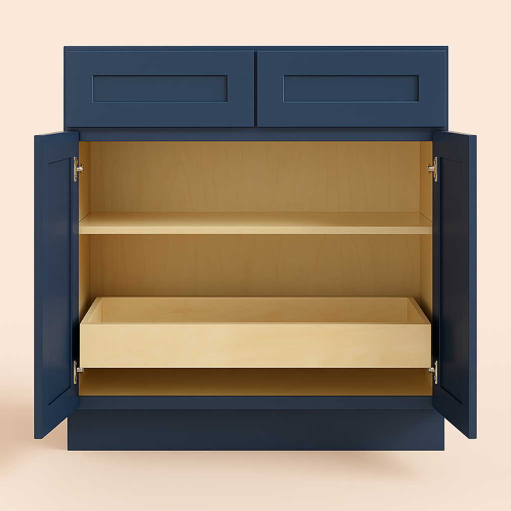 Home Decorators Collection Newport Mythic Blue Kitchen Cabinet
