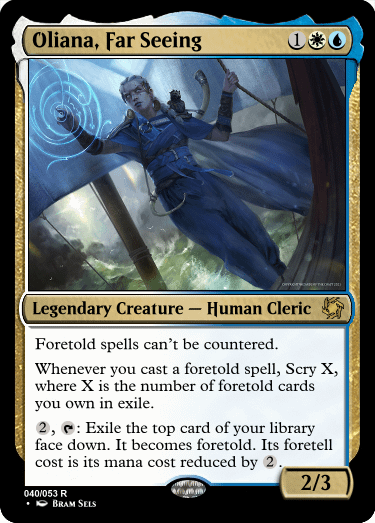 Another take on a Foretell commander, focused more on seeing the future. : r/custommagic