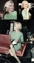 MM in Mexico, 1962. She was buried in this lovely green Pucci dress, her  favorite