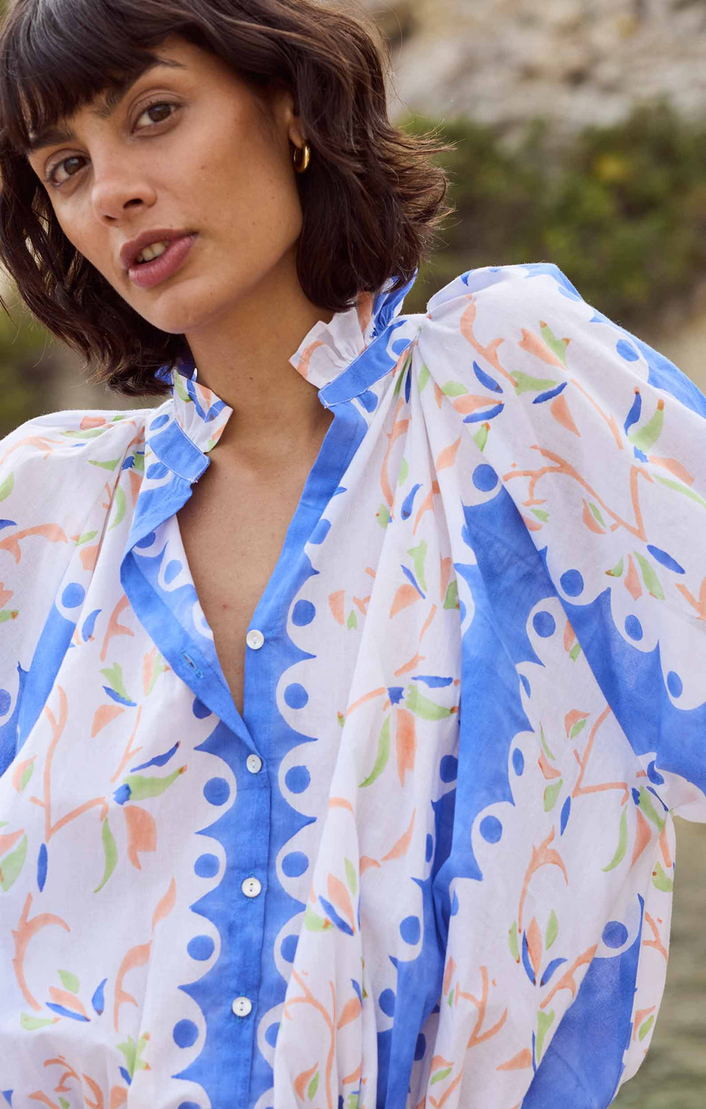 Bluebell Bird of Paradise Blouson Dress