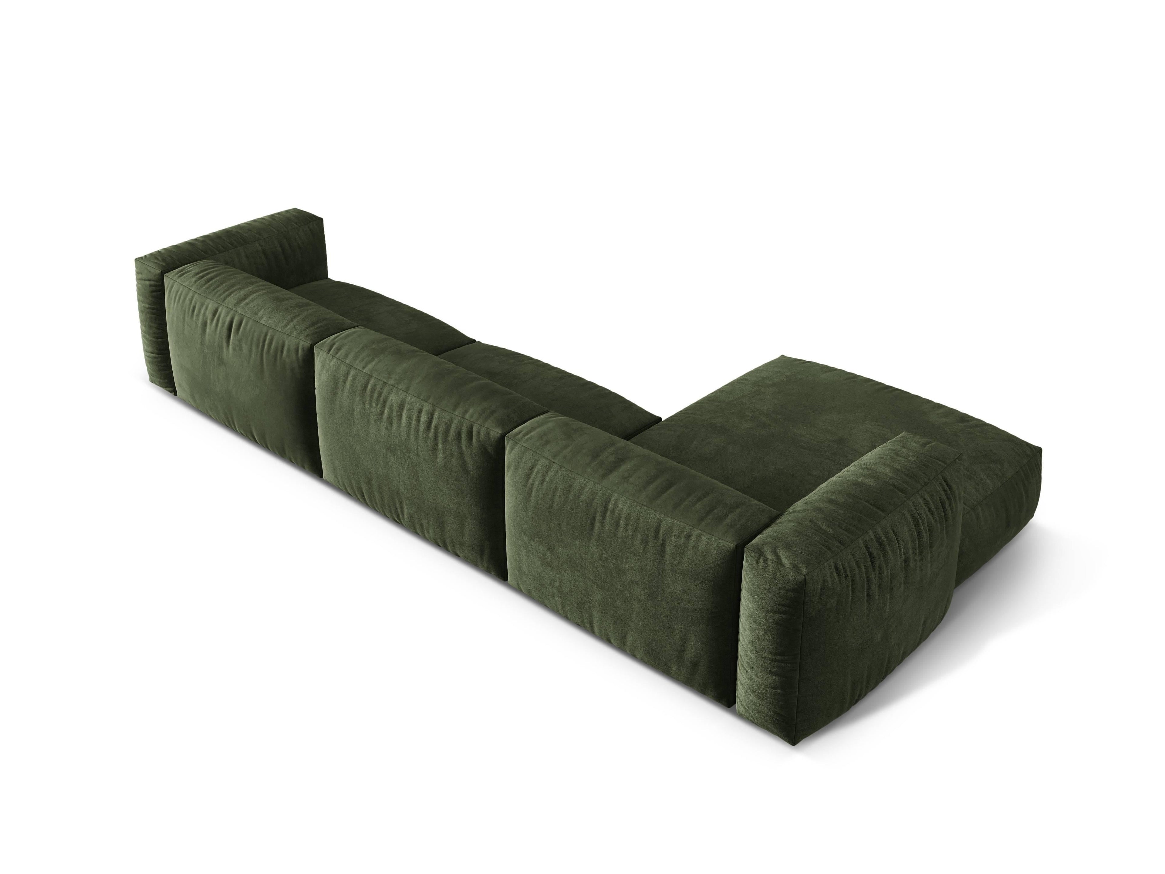 3-zits hoekbank Martina links velvet