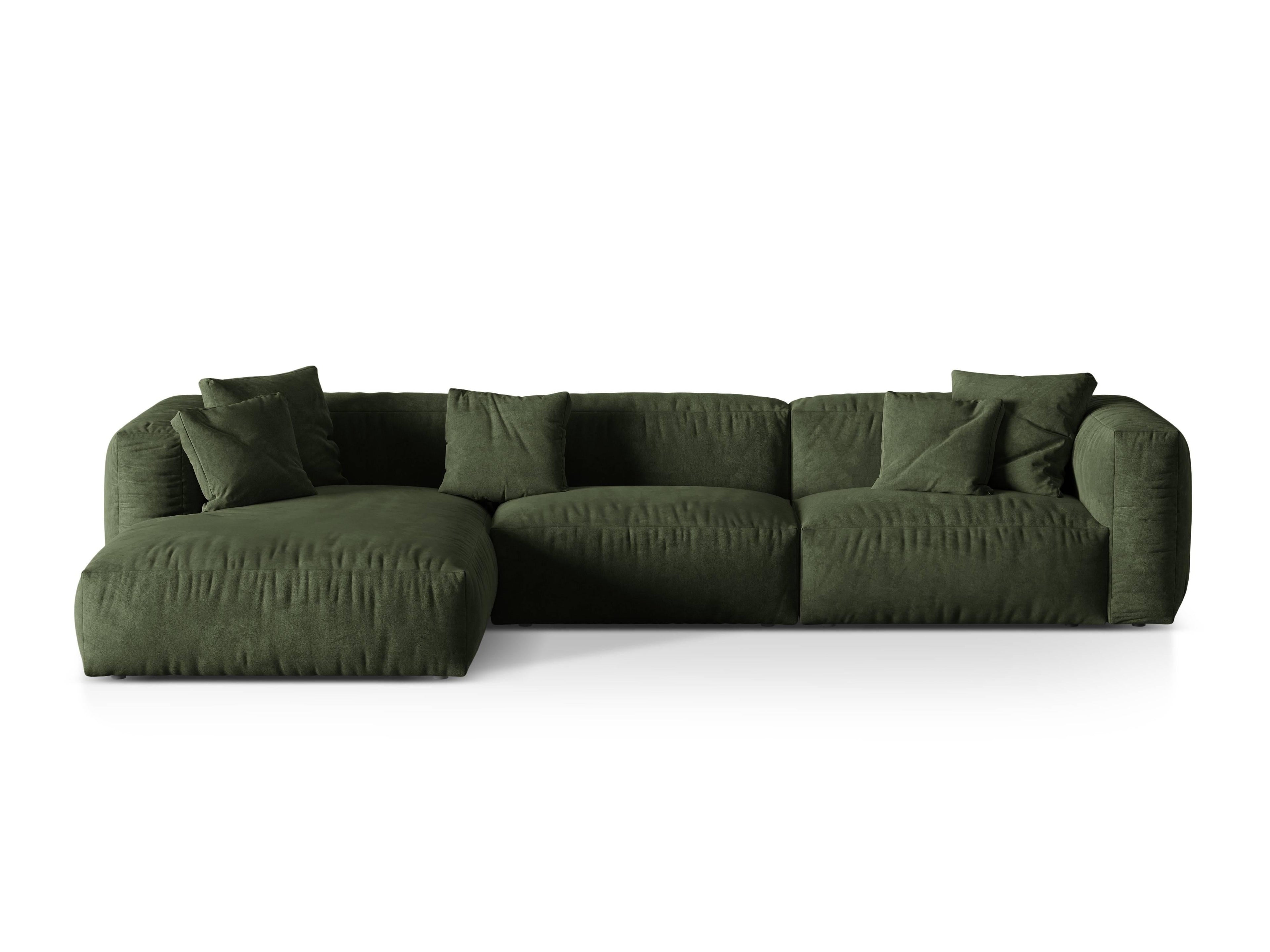3-zits hoekbank Martina links velvet