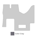 Newmar RV Cockpit Mat with Logo in Gray 143525