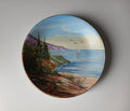 Hand Painted Zakynthos Greece Decorative Wall Plate Coastal Landscape 27cm
