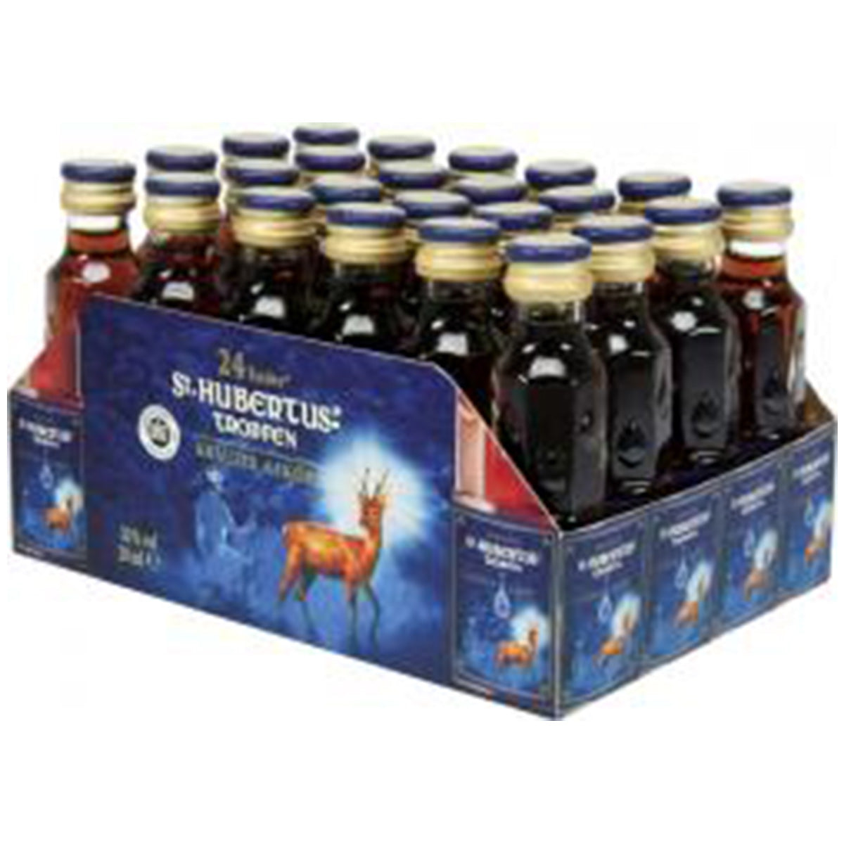 St. Hubertus Tropfen Kräuterlikör 30% vol. 24 x 0,02 l