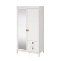 TVILUM Madrid Garderobe med 1 dør + 1 spejldør + 2 skuffer Parcel