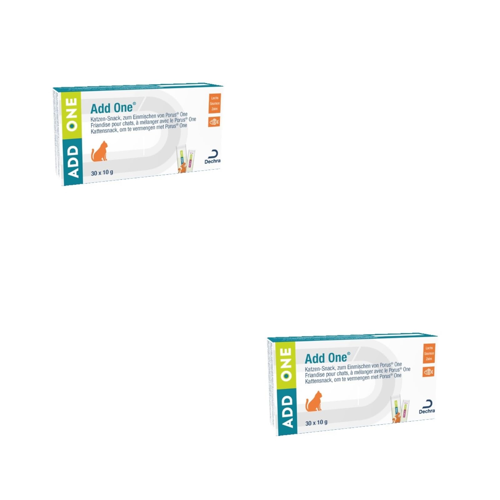 Porus Add One | Flavor Salmon | Double pack | 2 x 30 x 10g | Supplementary food for cats | Delicious pampering snack to mix in with Porus One - BeesActive Australia