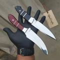 Drop Point Hunting Knife Set of 2-Piece High Carbon Blades with Resin Handles