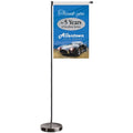11 to19.7 inch Metal Telescopic Flagpole with Single Reverse Ban