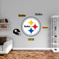 Pittsburgh Steelers - RealBig Logo Collection - Official NFL - Reusable Vinyl Wall Decals