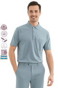 Erkek Polo Yaka Arma Cepli Kısa Kollu Düz Renk Normal Kesim Premium Pamuklu Kumaş T-shirt