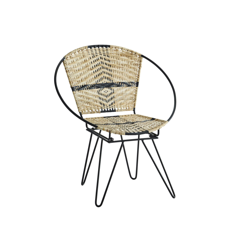 Madam Stoltz Loungestol i jern og rattan - naturfarvet ❤ Stort online udvalg i Madam Stoltz ❤ Billig fragt og hurtig levering 2 - 5 hverdage ❤ Varenummer: BYH-2702027 / Ean: 2501073852728 på lager - Udsalg på Lænestole - Over 312 kendte brands på udsalg
