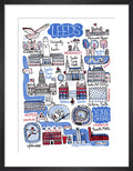 Leeds by Julia Gash. Framed art print.