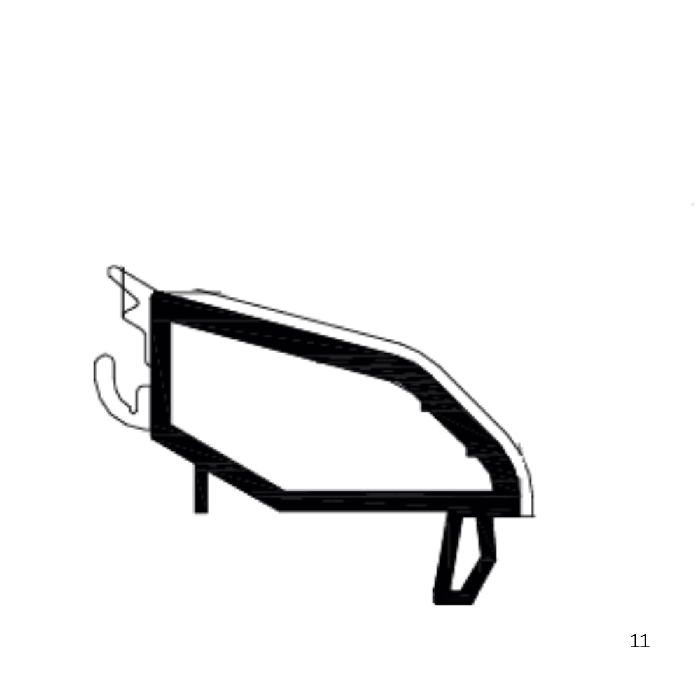 Gealan Fenster Gealan PVC Glasleiste 7134