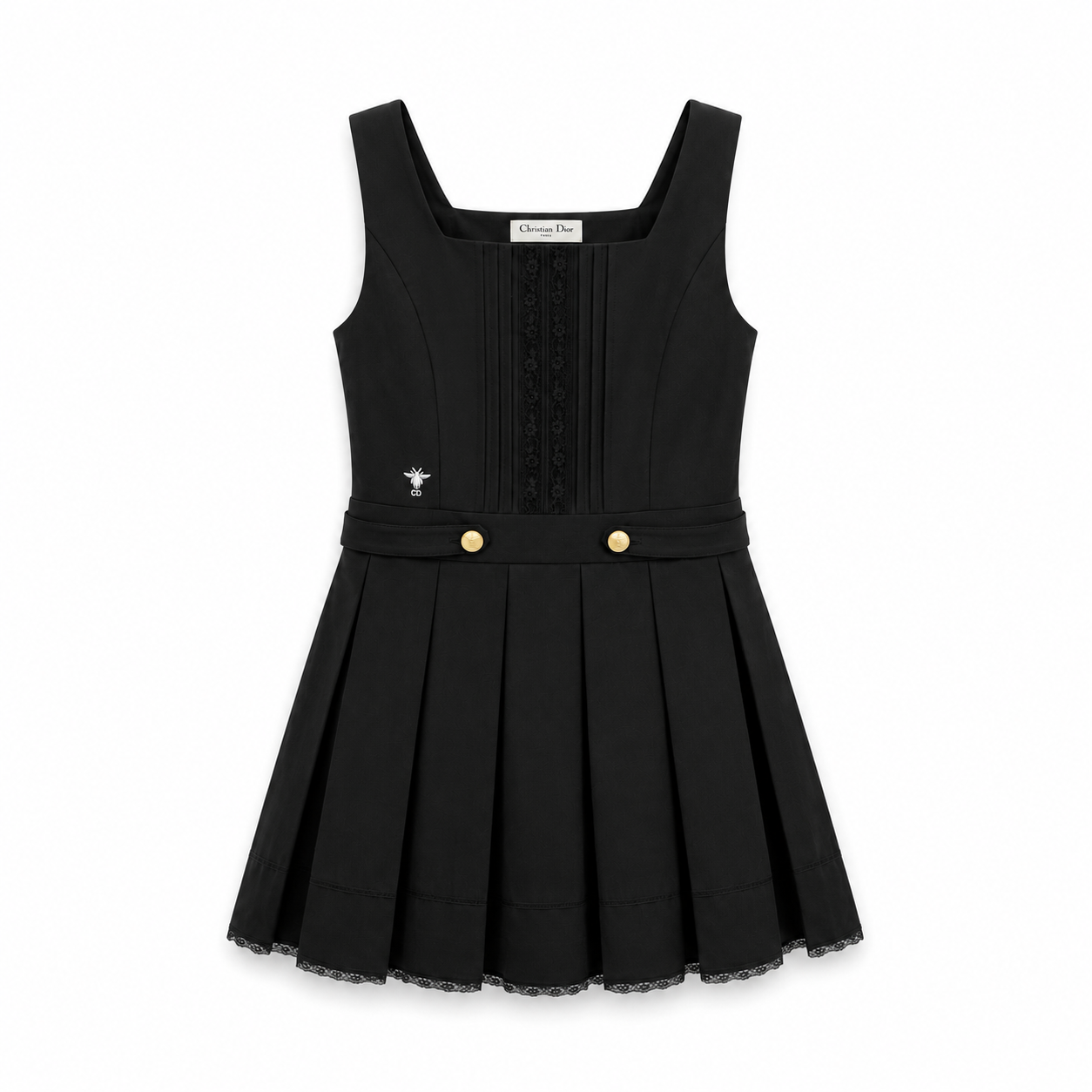 Christian Dior - Abito Plissettato smanicato in Cotone